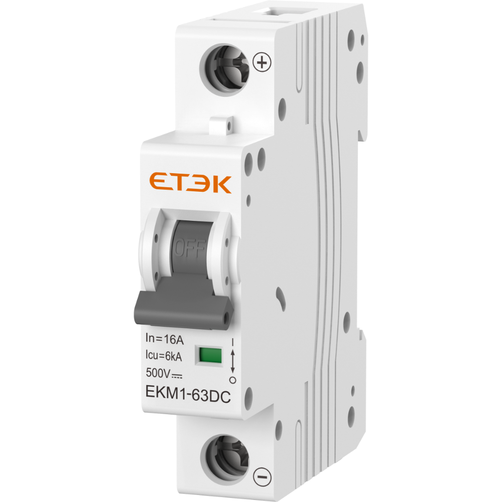 MCB 1-pole 1-63Amps 6kA D-curve